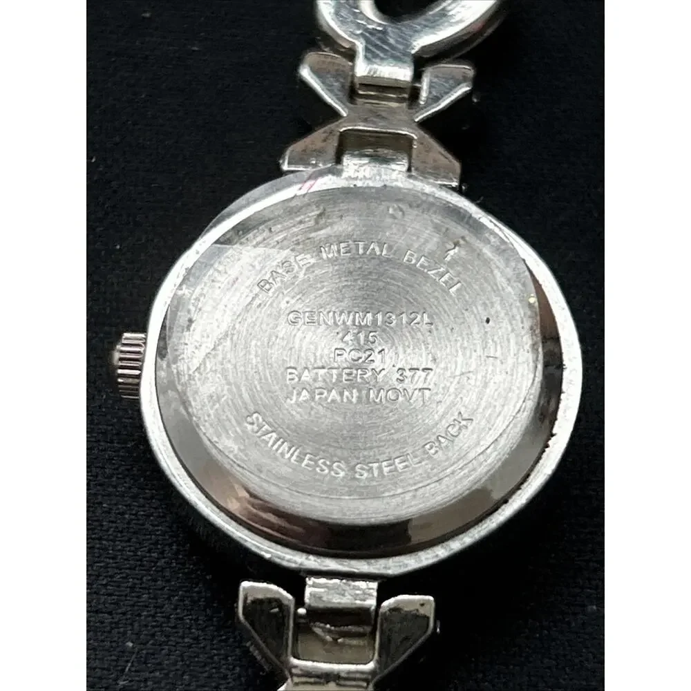 Silver Tone XO Link Band Women’s Quartz Watch